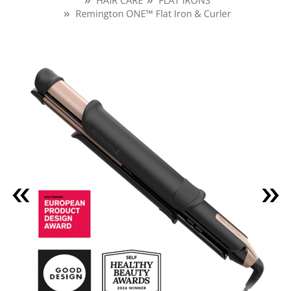 Remington One Flat Iron and Curler